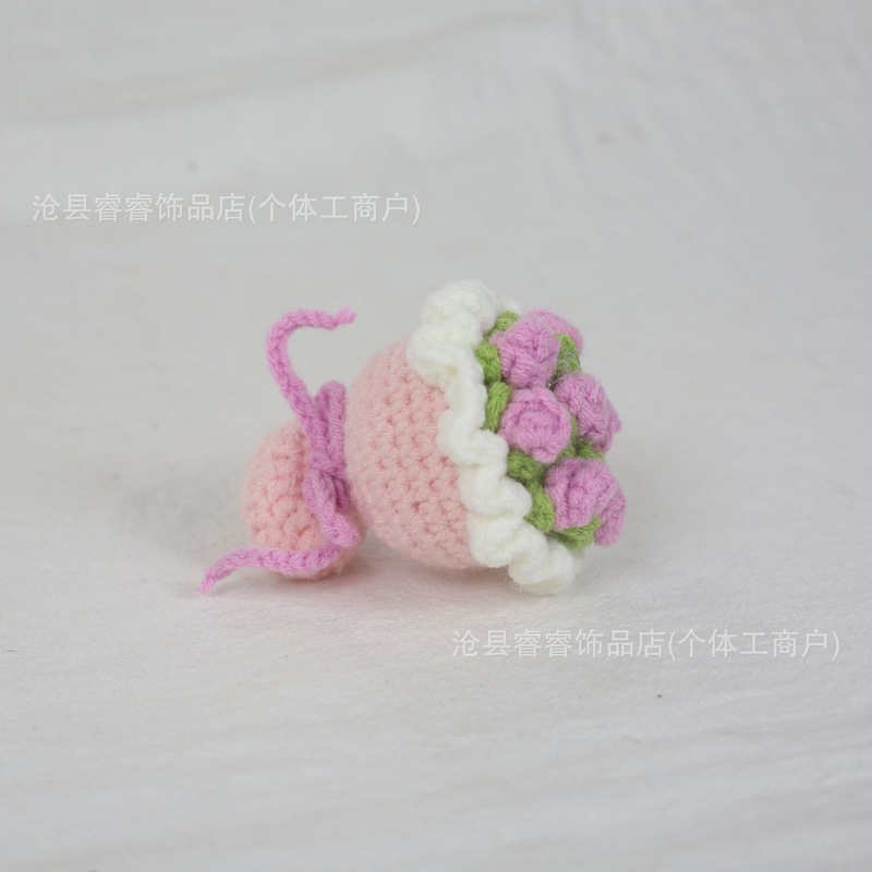 ウールハンドブーケ教師の日母の日バレンタインデーギフトギフトローズ小さな花束卸売|undefined