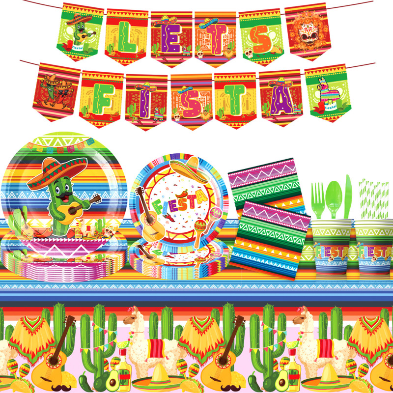 Amazon's New Mexican Day of the Dead Themed Party Tableware Disposable Tablecloths, Napkins, and Paper Plates Decoration Set Amazon's New Mexican Day of the Dead Themed Party Tableware Disposable Tablecloths, Napkins, and Paper Plates Decoration Set