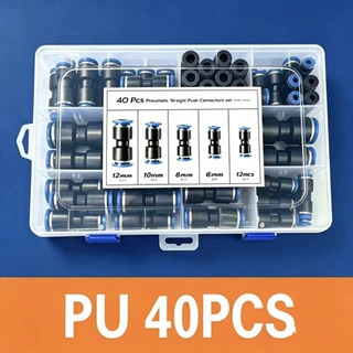 跨境专供 60PCS快速气动接头推入式连接器 80PCS快插接头套盒批发