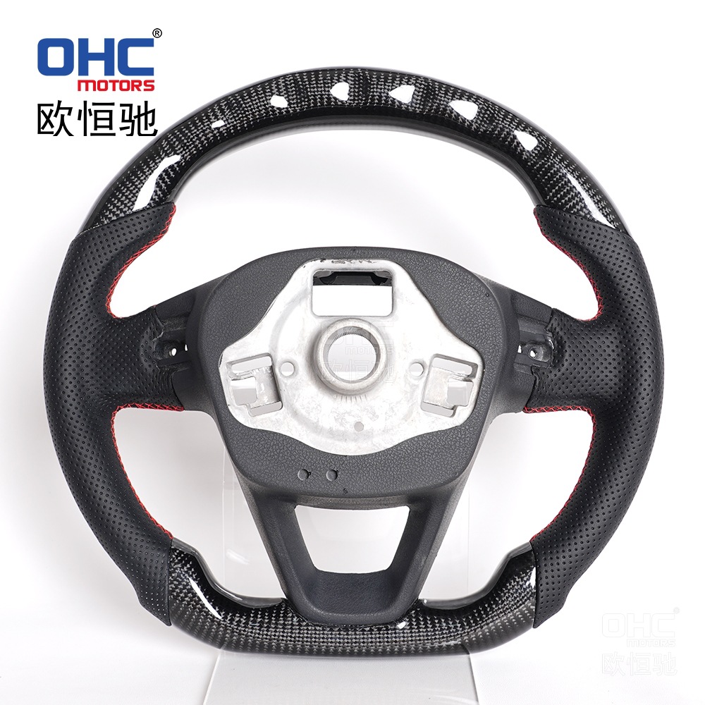 Suitable for Seat Leonmk3 Fr/Cupra Ibiza Carbon Fiber Smart Led Steering Wheel Modification