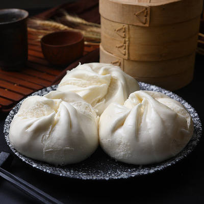 广式面圣手制生肉大包120g6个 袋装方便速食蒸煮早餐点心面食包子