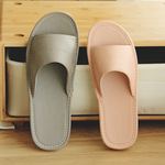 家居皮拖鞋夏季女情侣室内居家四季亚麻皮质凉拖鞋男家用防滑批发