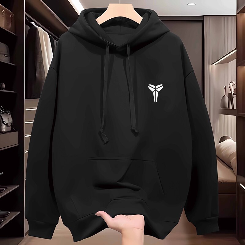 Light Luxury Hooded Sports Sweatshirt for Men 2025 Autum New American Fashion Brand Heavyweight Versatile Casual Tops for Couples
