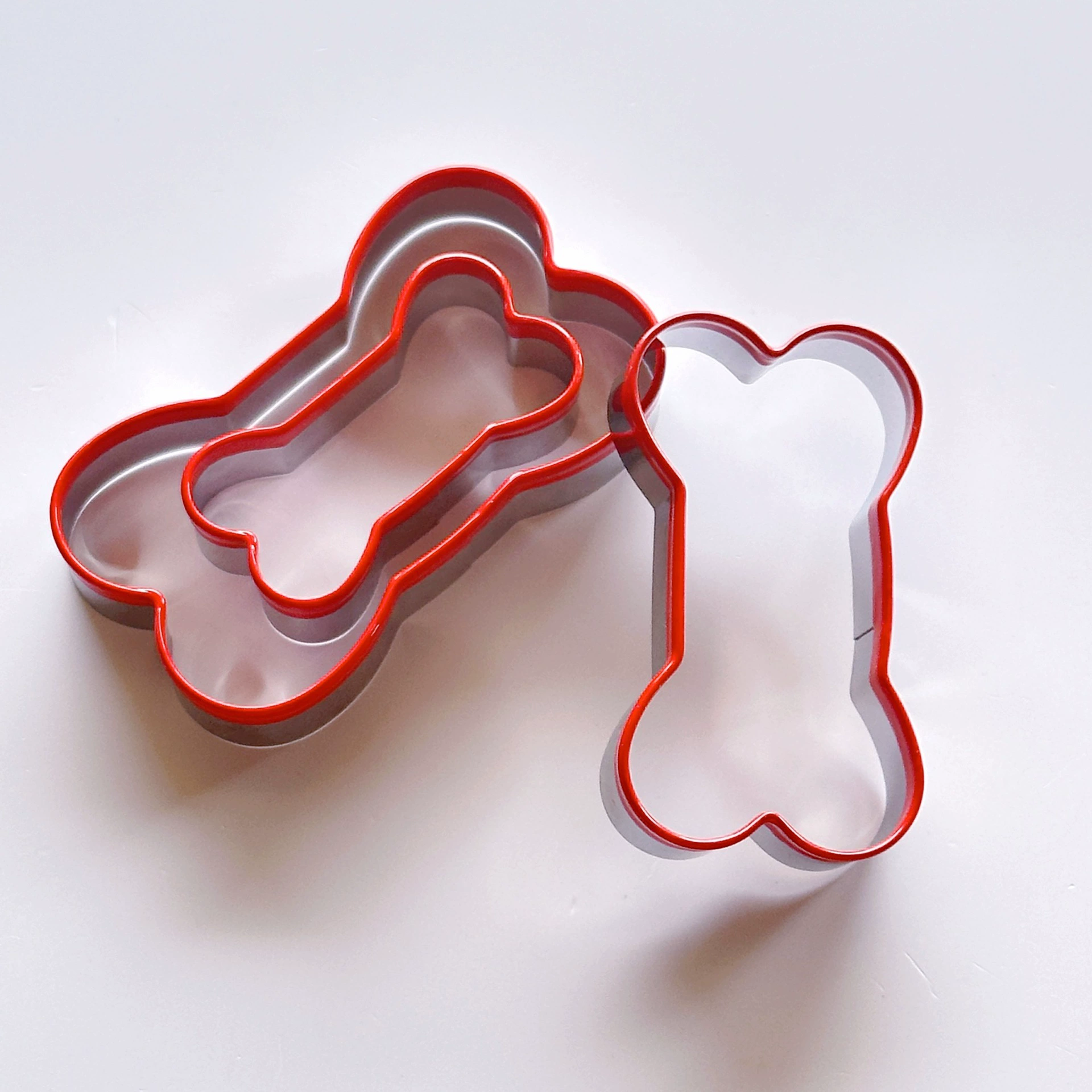 Набор форм для печенья из 3 предметов в виде костей с пластиковым покрытием, в наличии. Формы для печенья и кексов из нержавеющей стали для самостоятельного изготовления.