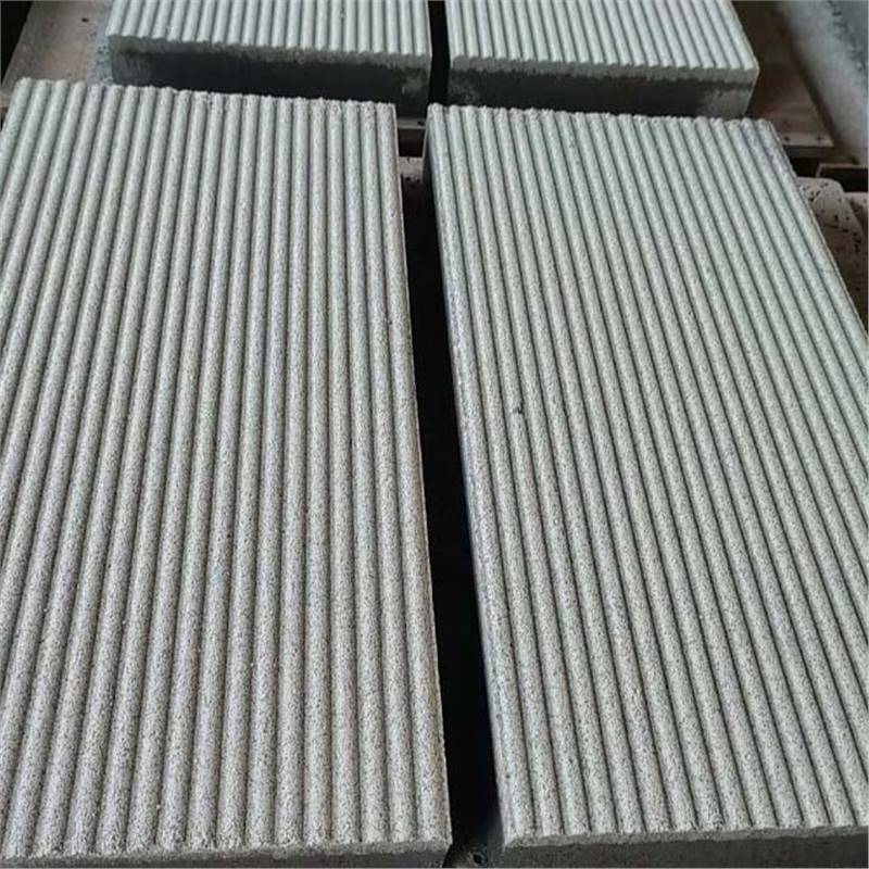 河南许昌厂家现货 老石板 水泥拉丝条纹PC砖 U型水槽水沟盖板 水