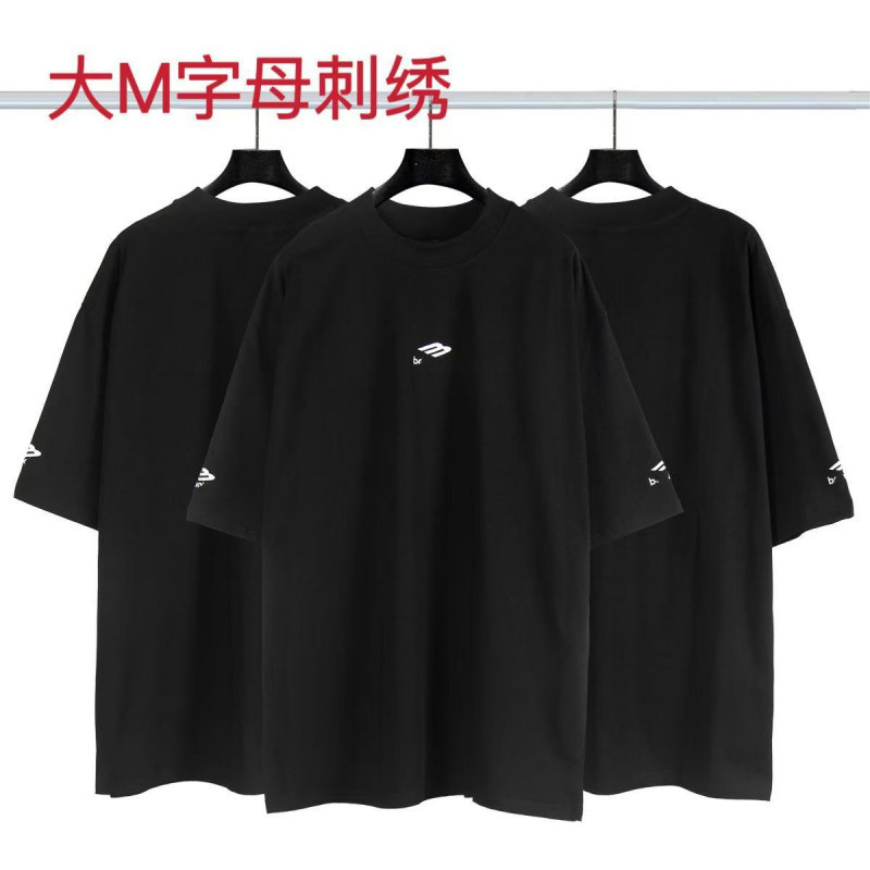 高品質クロスボーダーアメリカンスタイル25ss夏新作No.10ユニフォームレタールーズ半袖Tシャツ卸売|undefined