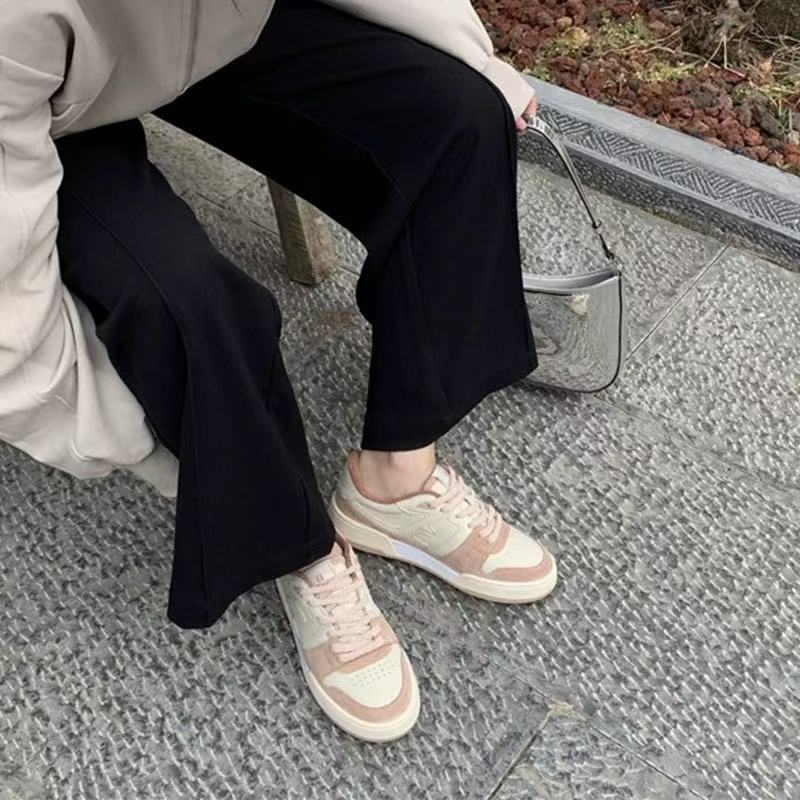 明星同款2025f 家小白鞋新款拼色厚底百搭男女款运动休闲板鞋高版|undefined