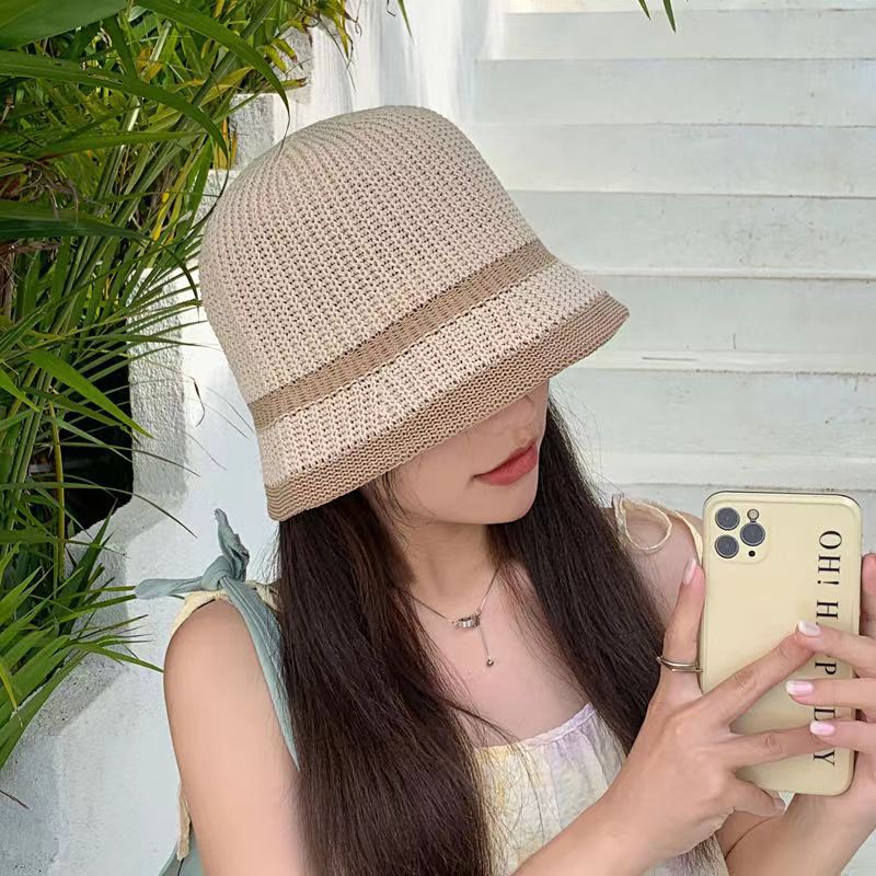 Women's Simple Style Stripe Curved Eaves Bucket Hat display picture 7