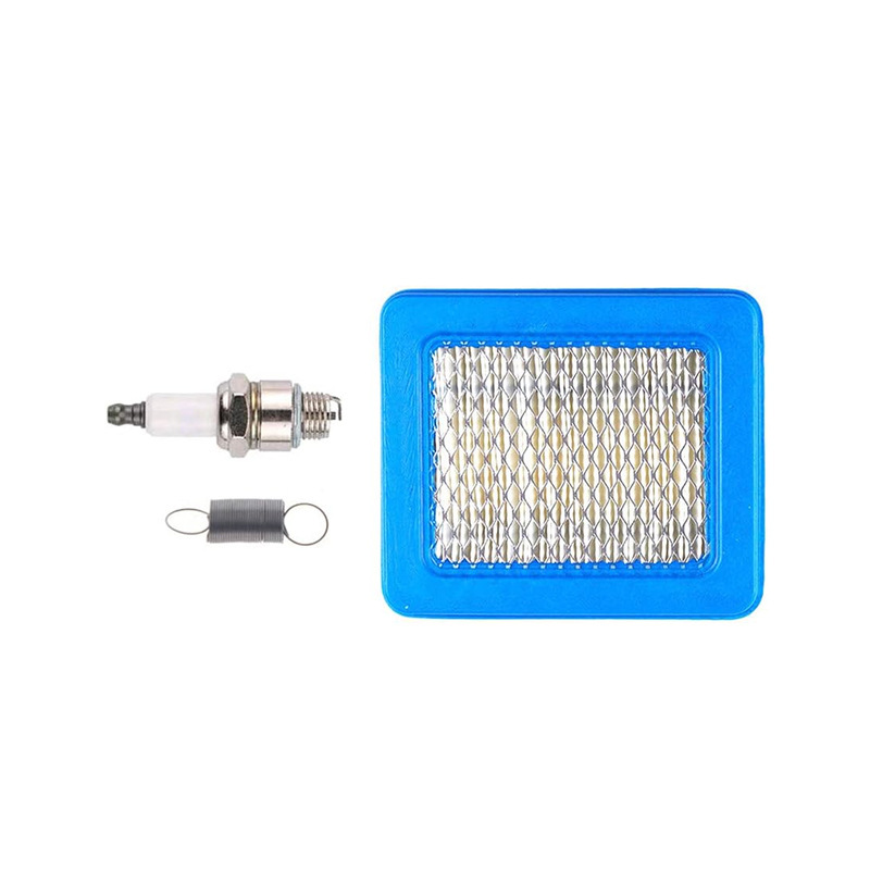 Accesorios de sierra de cadena de cortacésped 790849 spring-796112 plug-491588S de chispa filtro de aire