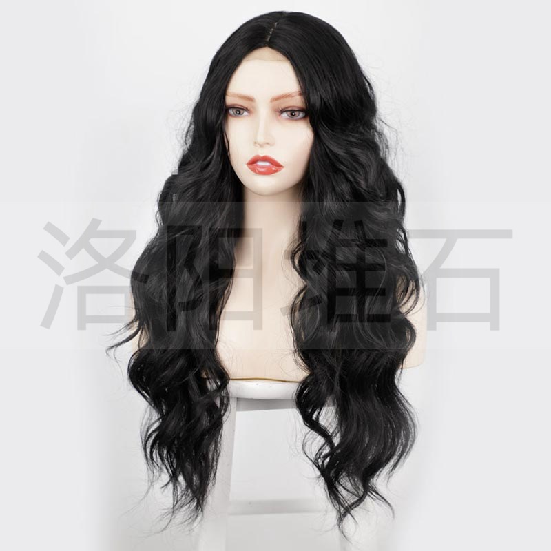 European And American Ladies Wigs Small Lace Long Curly Hair Big Waves Wigs display picture 4
