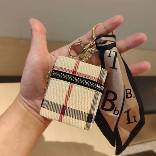 Wallet keychain mini women's red envelope storage wireless earphone protective case cute e-commerce live stream gift