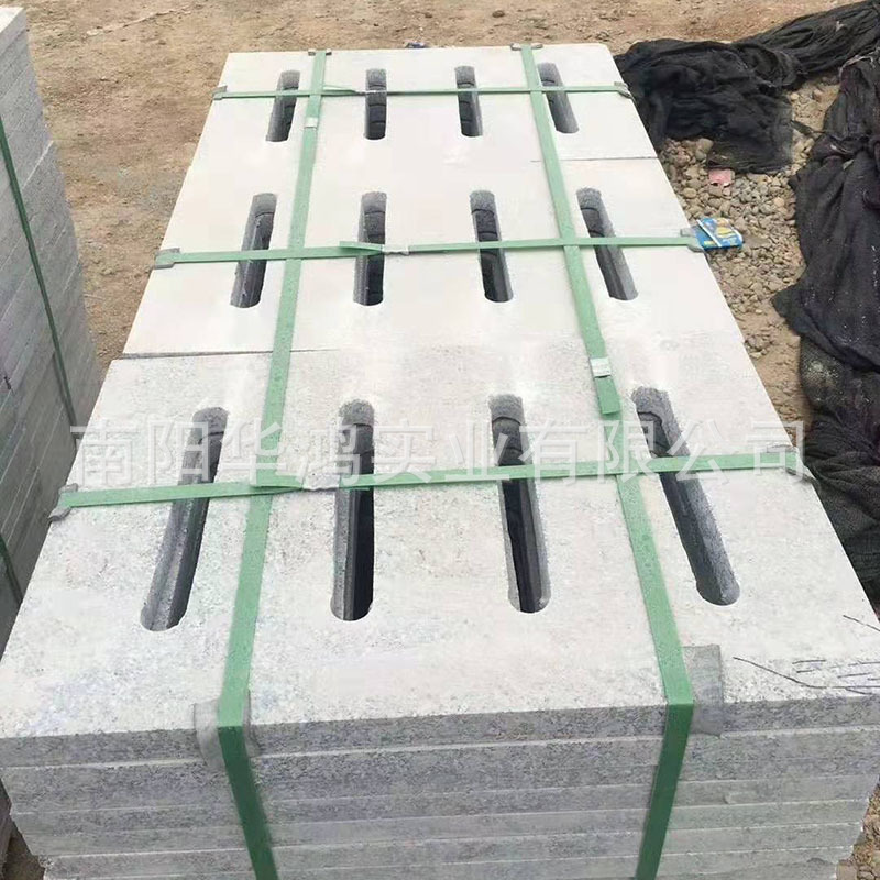 河南芝麻灰水沟盖板水槽盖珍珠灰麻下水道雨水篦子矿山工厂麻石