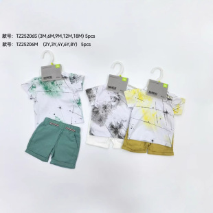 ��ͯ���b2sets�ļ����Q�¿�3M-18M�޶���T shirt+shorts2����205S
