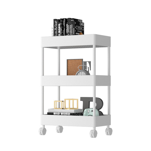 Bathroom sandwich rack bedroom bedside kitchen floor-standing multi-layer movable cart flower shelf storage rack