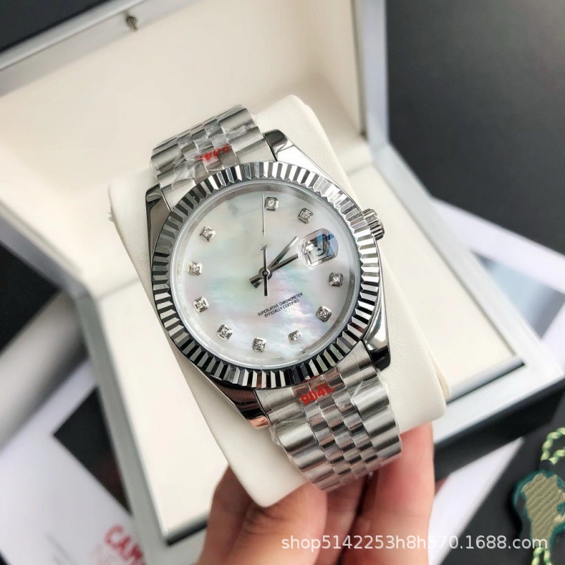 Factory Direct Sales of Rolex Datejust Series Automatic Mechanical Men's Business Watches with Full Diamond Steel Band, Waterproof, and Luminous, Wholesale