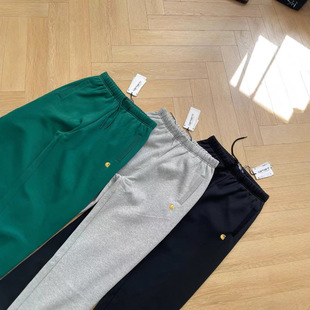 carhartt Carhart Winter American Style fleece-lined Retro Casual Three-dimensional Gold Label Loose All-match Pure Cotton Sweatpants