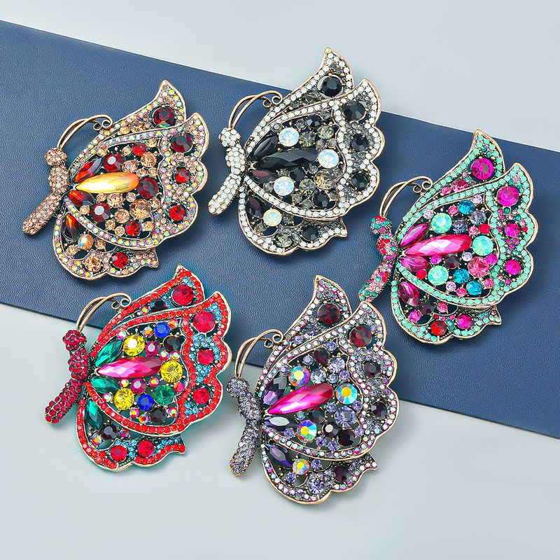colorful butterfly brooch girl lovely butterfly pin Europe and the United States web celebrity accessories fashion brooches