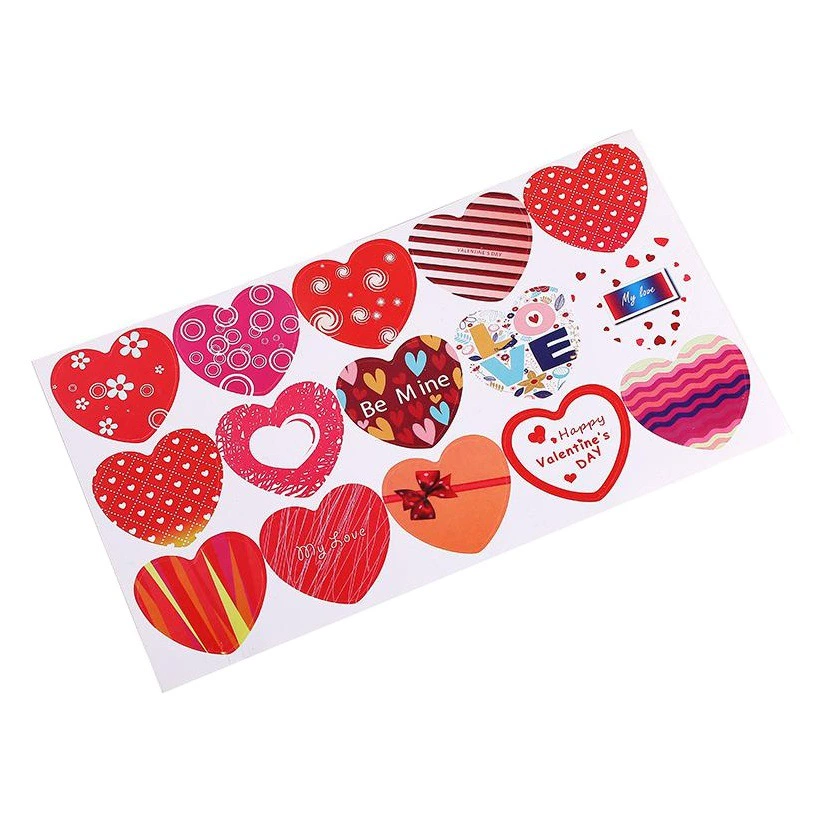 Valentines day stickers Горячие украшения наклейки День Святого Валентина запечатывание наклейки DIY идеи