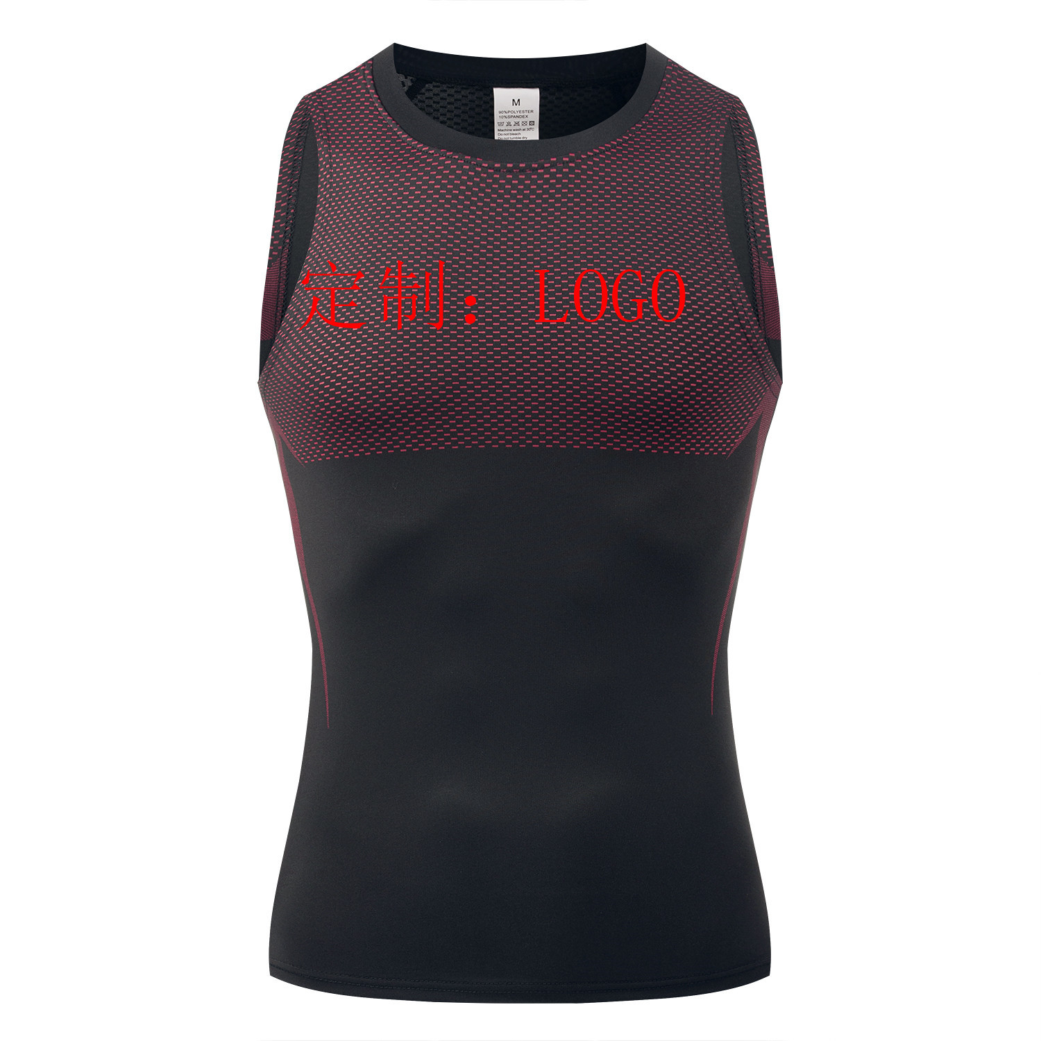 GYM Europa y América hombre moda compresión de cuello redondo camiseta de secado rápido apretada transpiración fitness correr camiseta deportiva de manga larga