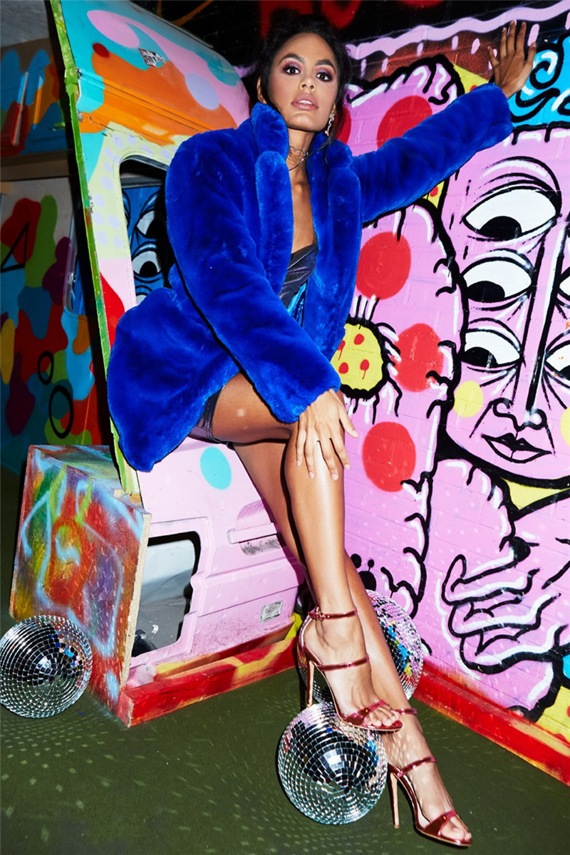 new suit women's loose plush soft rabbit fur jacket_voghion.com