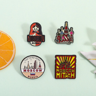 (Cross-border trading), design creative brooch, badge, accessory, Russia