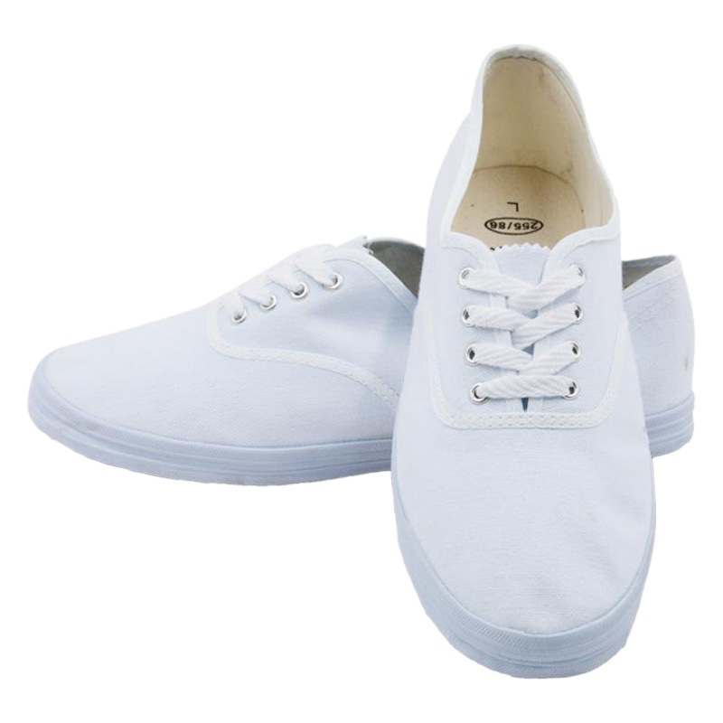 Double Star Low-cut White Canvas Shoes Women's White Shoes Casual Flat Sneakers Men's Students Sneakers Running Shoes