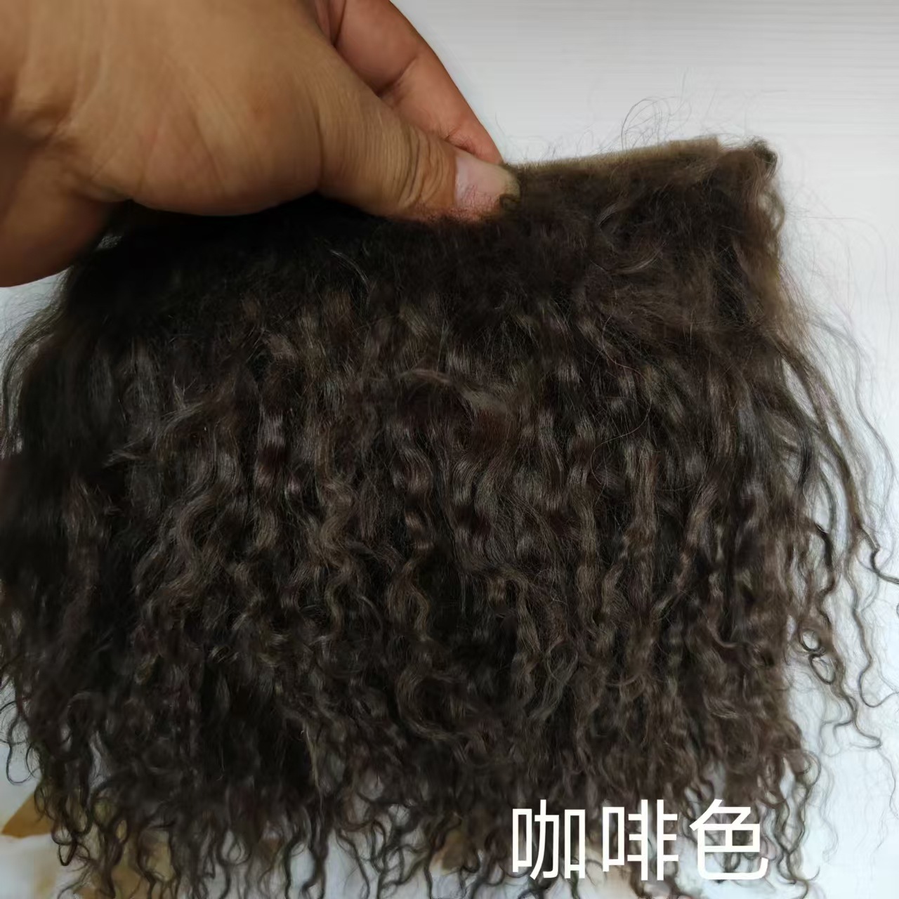 Alta calidad tan lana pelo fila bjd belleza nudo cerdo monstruo soldado monstruo ob11 Gao Ke Er multicolor 6 puntos bebé peluca