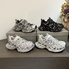 厚底蜘蛛网老爹鞋女款2025新款秋季时尚潮酷增高小个子休闲运动鞋
