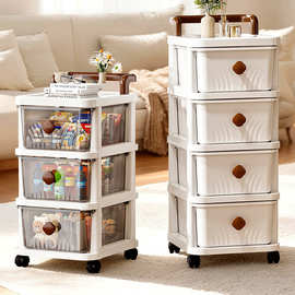 跨境27CM宽夹缝收纳柜窄边收纳整理架客厅杂物零食厨房储物柜