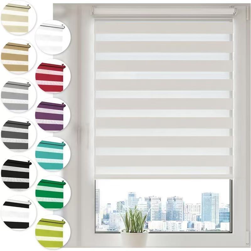 Cortinas de gasa suaves semisombreadas, cortinas de gasa suaves semisombreadas accesorios de cortinas minoristas transfronterizas blancas / grises terminadas image 7