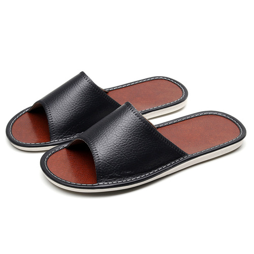 Summer Slippers for Home Use, Non-Slip Couples' Soft Sole Beauty Salon Wood Floor Quiet Indoor Slippers for Men and Women