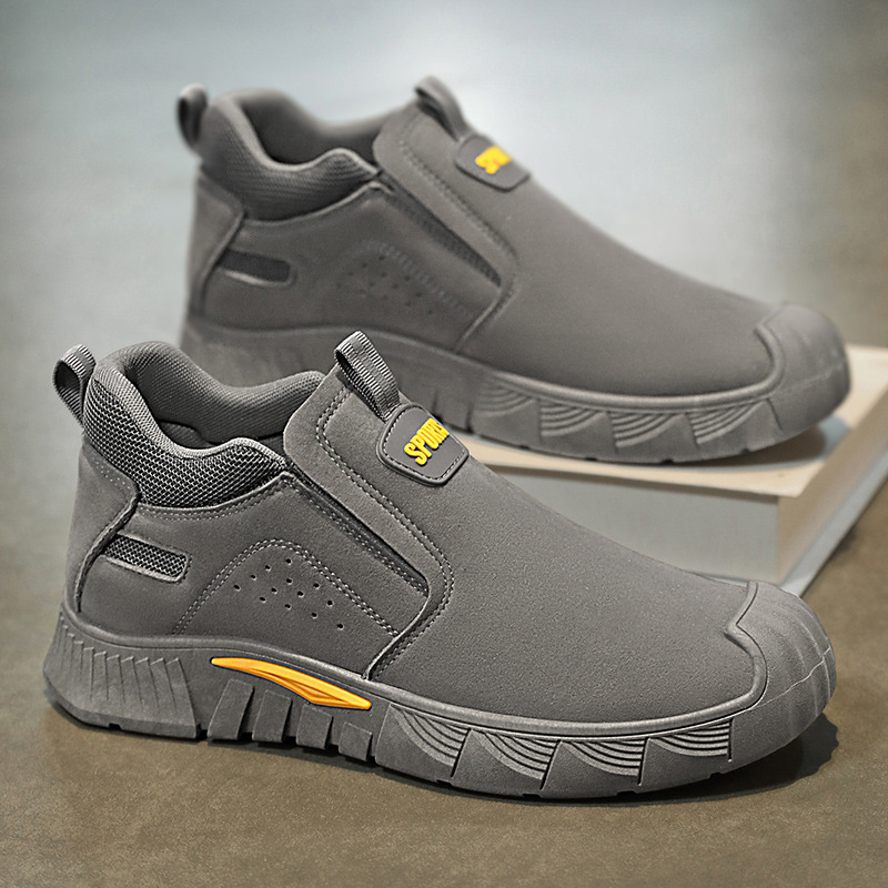 Zapatos de hombre 2025 primavera nuevo estilo de un pedal zapatos deportivos de papá de suela blanda para hombre