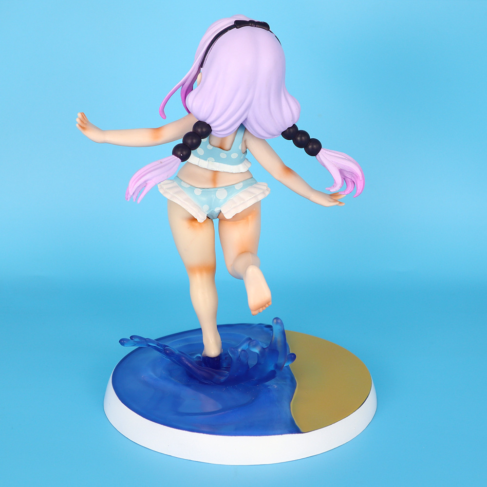 美少女 小林家的龙女仆 Q版 康娜卡姆依 泳装 公仔 摆件 盒装手办