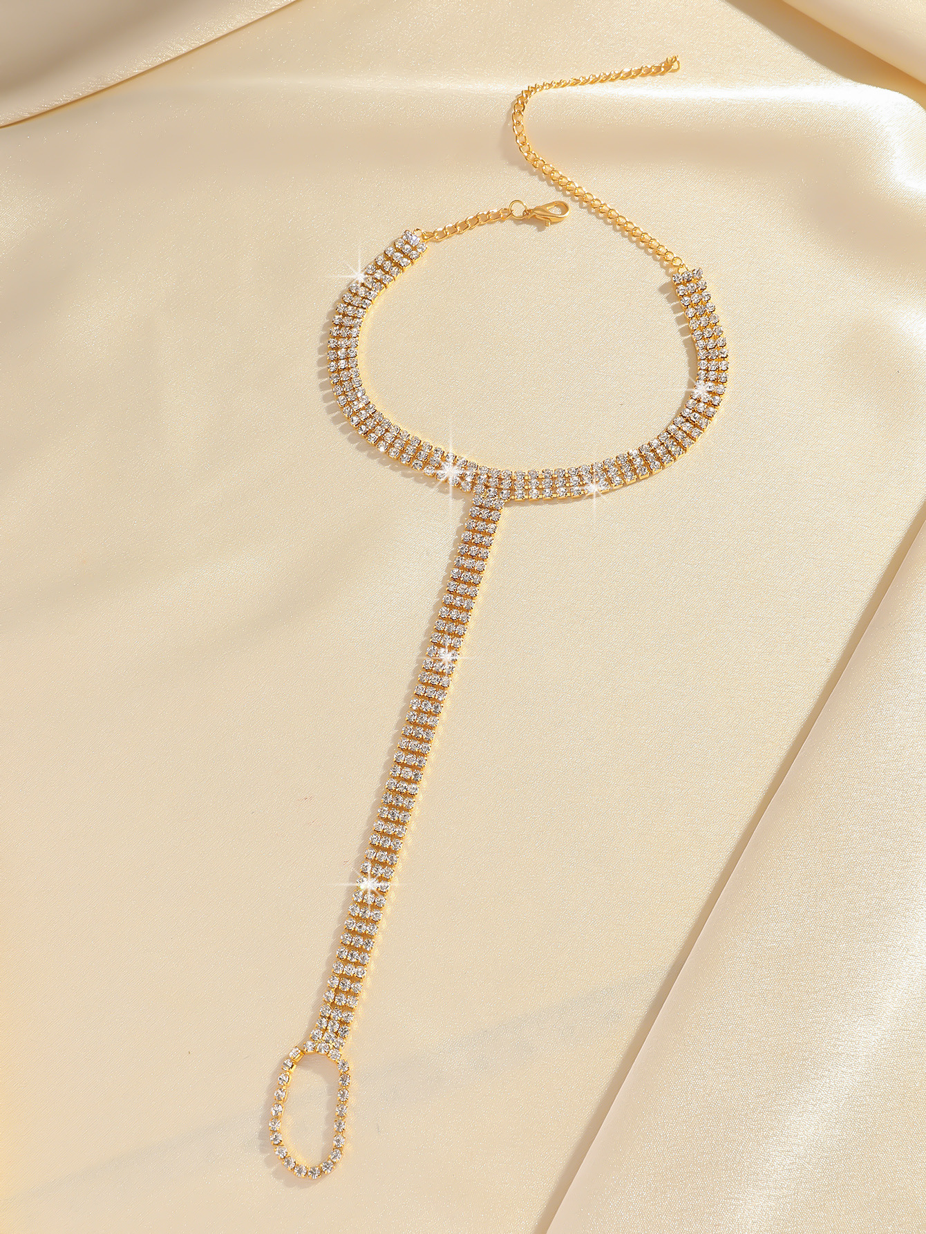 Strass Barfußsandale Fußkette Für Damen Sommer Strand Schmuck_voghion.com