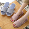 Summer slippers, non-slip wear-resistant footwear indoor for beloved, cotton and linen