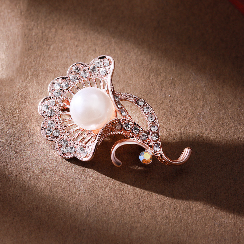 Perlen-tulpen-brosche Mit Strass Für Damen Sakkos Und Mäntel_voghion.com