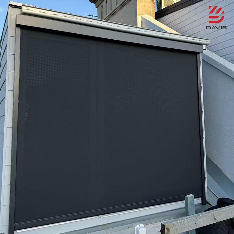 Outdoor Villa Balcony Windproof Sunshade Curtain Blackout Insulation Curtain B&B Automatic Adjustable Electric Windproof Roller Blind Outdoor Villa Balcony Windproof Sunshade Curtain Blackout Insulation Curtain B&B Automatic Adjustable Electric Windproof Roller Blind