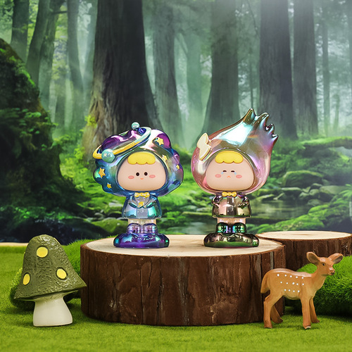 Weather Elf Blind Box Resin Crafts Ornaments Home Accessories Cartoon Electroplated Dolls Lucky Gifts