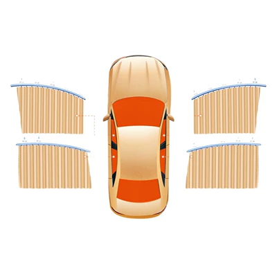 Car curtains – Insulation, Magnetic Suction, Sliding Track Type