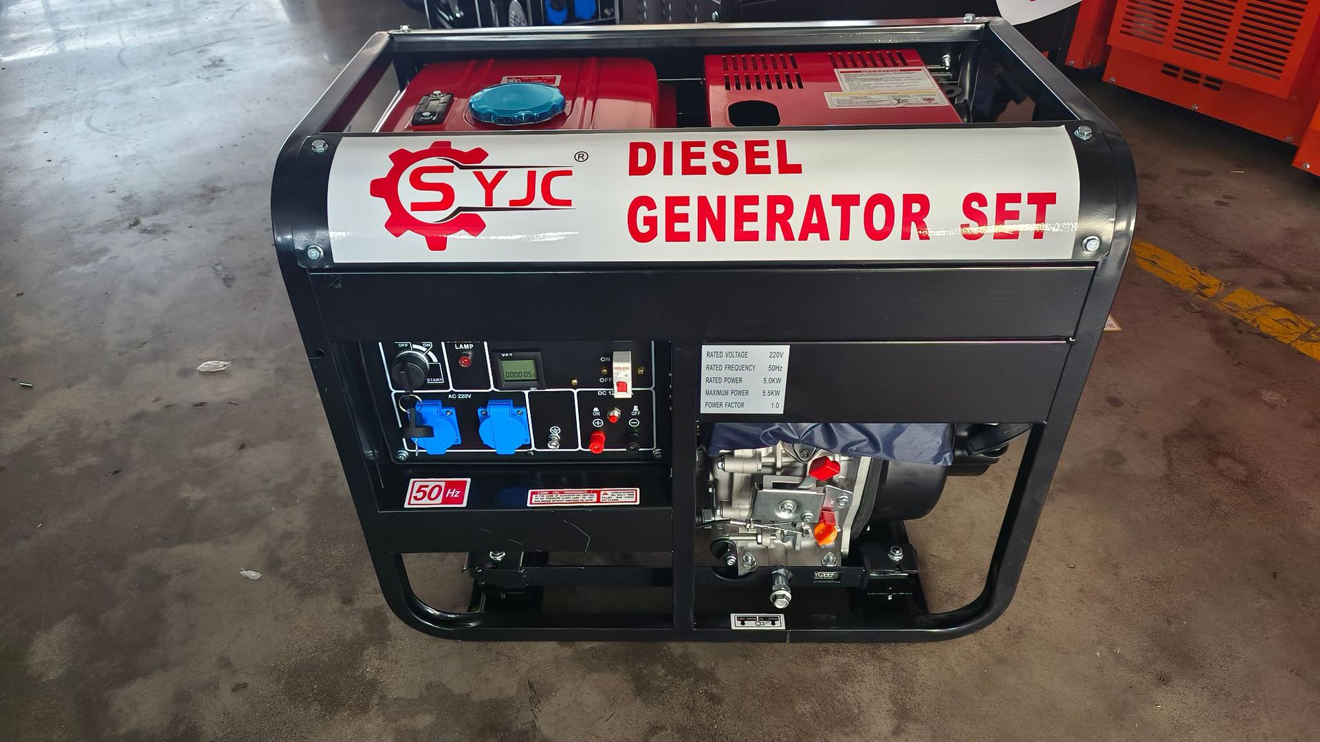 Gasoline Generator SYJC Geneset 柴油发电机 电启动5KW 欧插