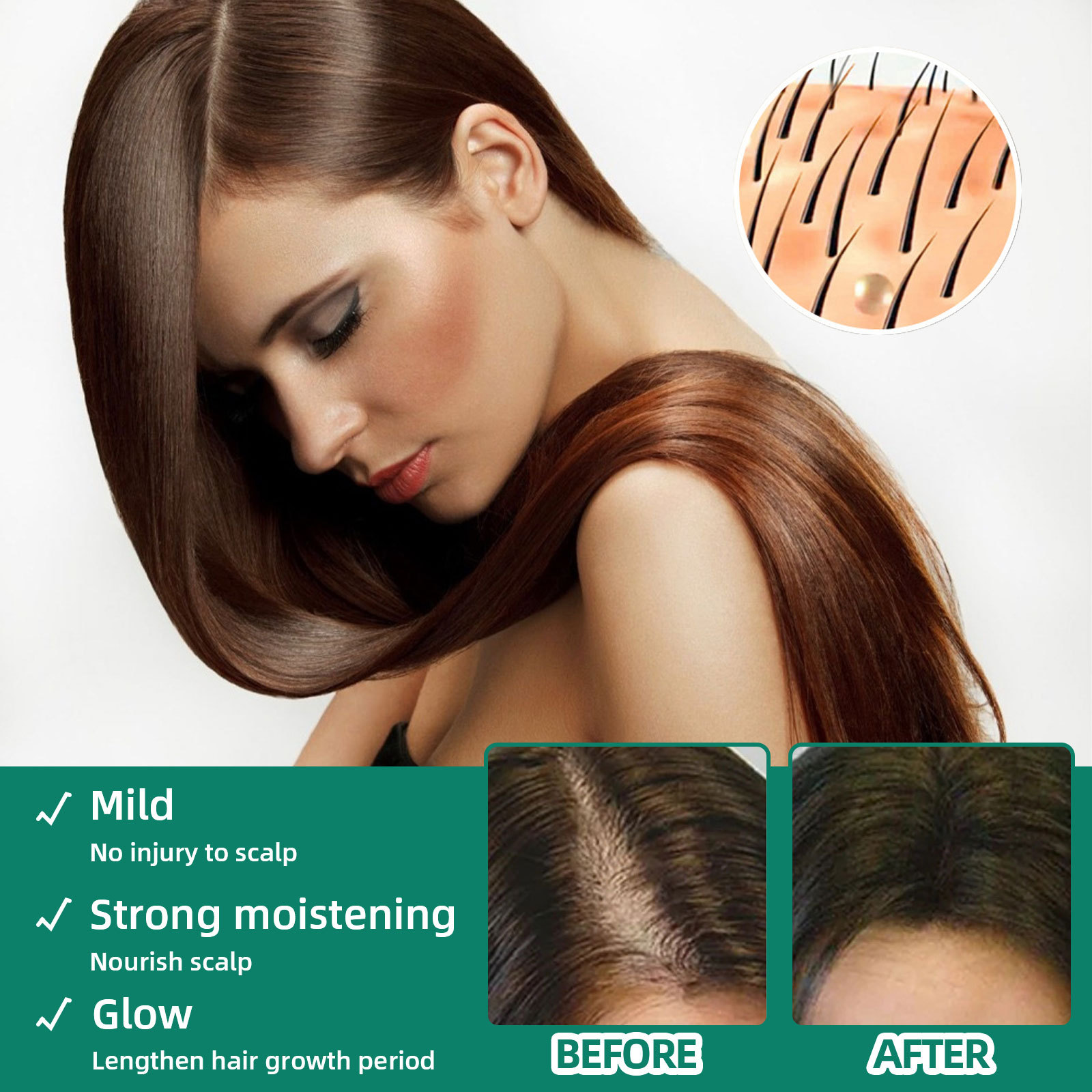 Herbal West&Month losjooni essents niisutab, et vältida tihedat juuste väljalangemist_voghion.com