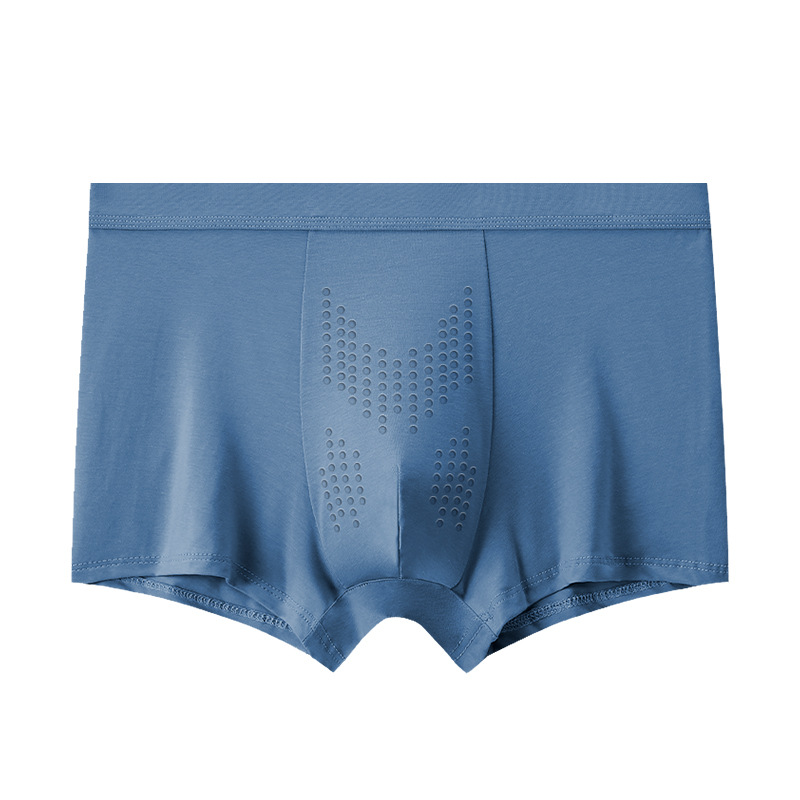 Pantalones interiores de hombre Modal, masaje físico de oysterina, granulado de agua, entrepierna antibacteriana, cintura transpirable, pantalones planos de hombre