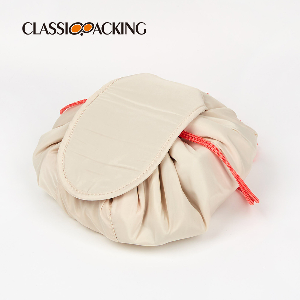 Bolsa de almacenamiento de estilo simple japonés de gran capacidad perezoso bolsa de cosméticos Moda lienzo material cuidado de la piel bolsa de almacenamiento