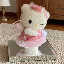 520七夕情人节礼物真花永生花送女友生日亚克力创意可爱真花摆件