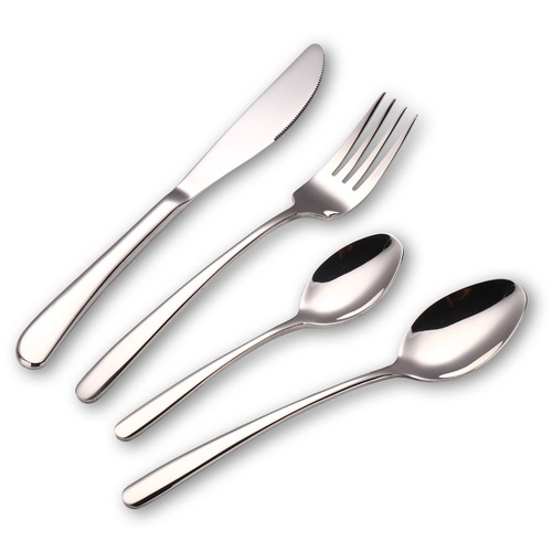 Thickened 304 stainless steel knife, fork, spoon, Western tableware set, elegant steak knife, table fork, coffee spoon, stainless steel table spoon