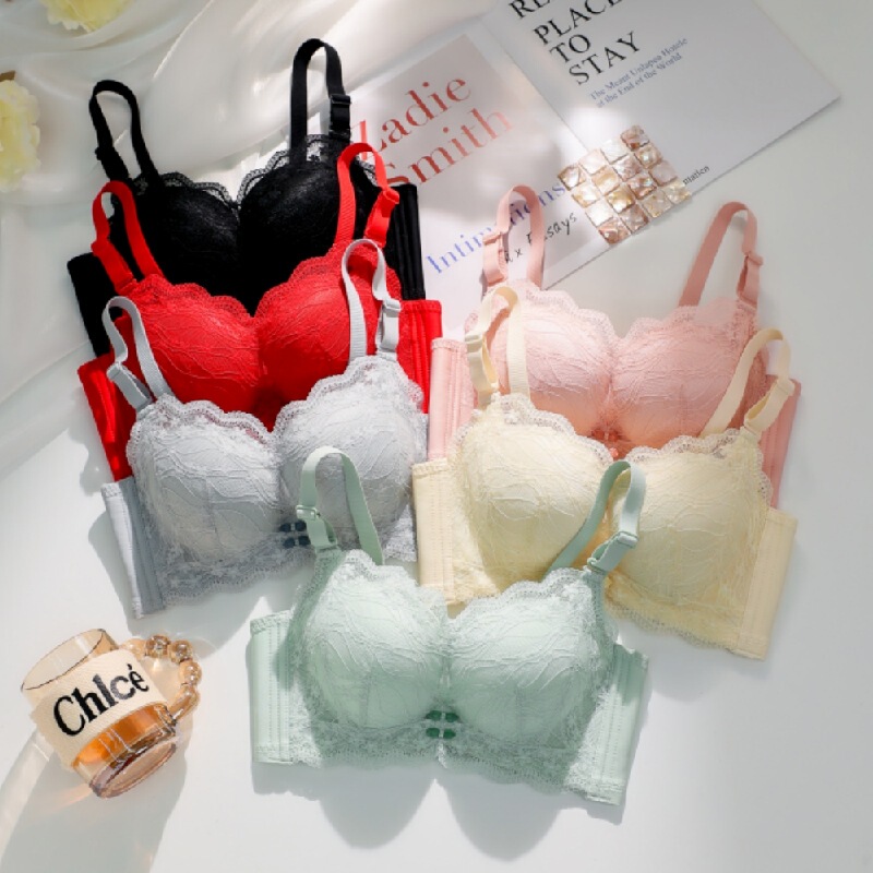 8403 steamed bread Cup new sexy lace underwear small chest flat chest thickened big comfortable gathered wireless bra 8403 steamed bread Cup new sexy lace underwear small chest flat chest thickened big comfortable gathered wireless bra
