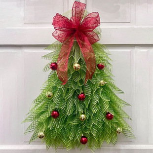Cross-Border New Product Christmas Tree Garland Artificial Christmas Garland Door Decoration Door Hanging Home Holiday Courtyard Decoration Props