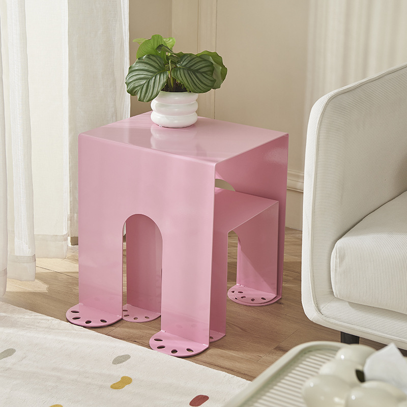 New product launched: corner table, side table, Nordic living room, small apartment, iron simple coffee table, small table, household shoe changing stool