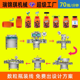 全自动数粒线药片胶囊数粒灌装线药丸数粒机糖果数粒瓶装生产线