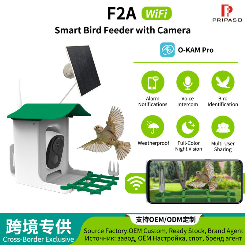 Bird Feeder Camera Ai Bird Identification Solar-Powered Amazon Best-Selling Pet Feeder Camera Wireless Bird Feeder Camera Ai Bird Identification Solar-Powered Amazon Best-Selling Pet Feeder Camera Wireless